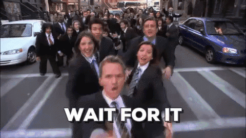 Gif of the "How I met your Mother: announcing the 2022 Best Tel Aviv Restaurant.
