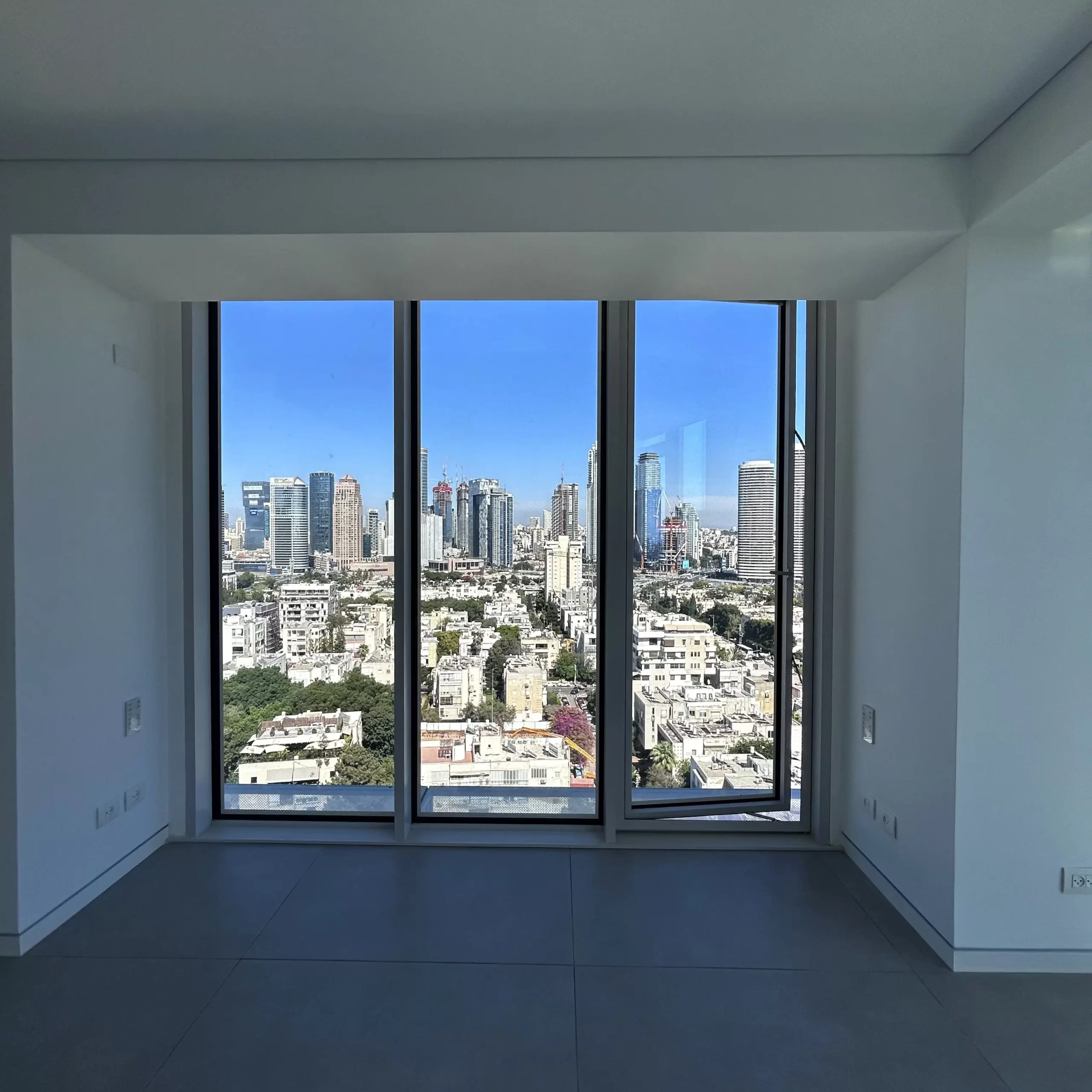 Luxury apartment for sale beit lessin tower floor to ceiling windows